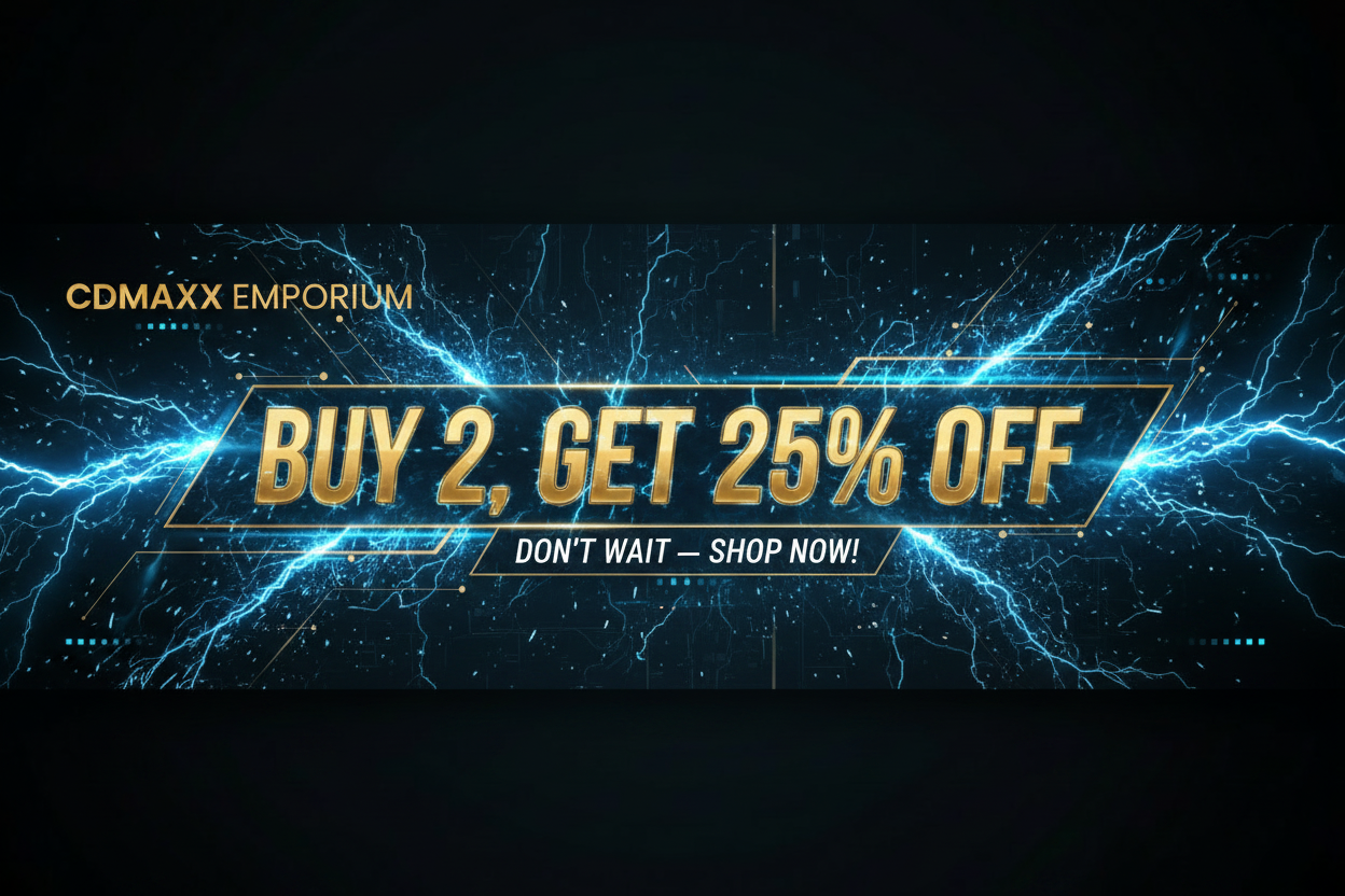 CDMAXX EMPORIUM Electrifying Banner
